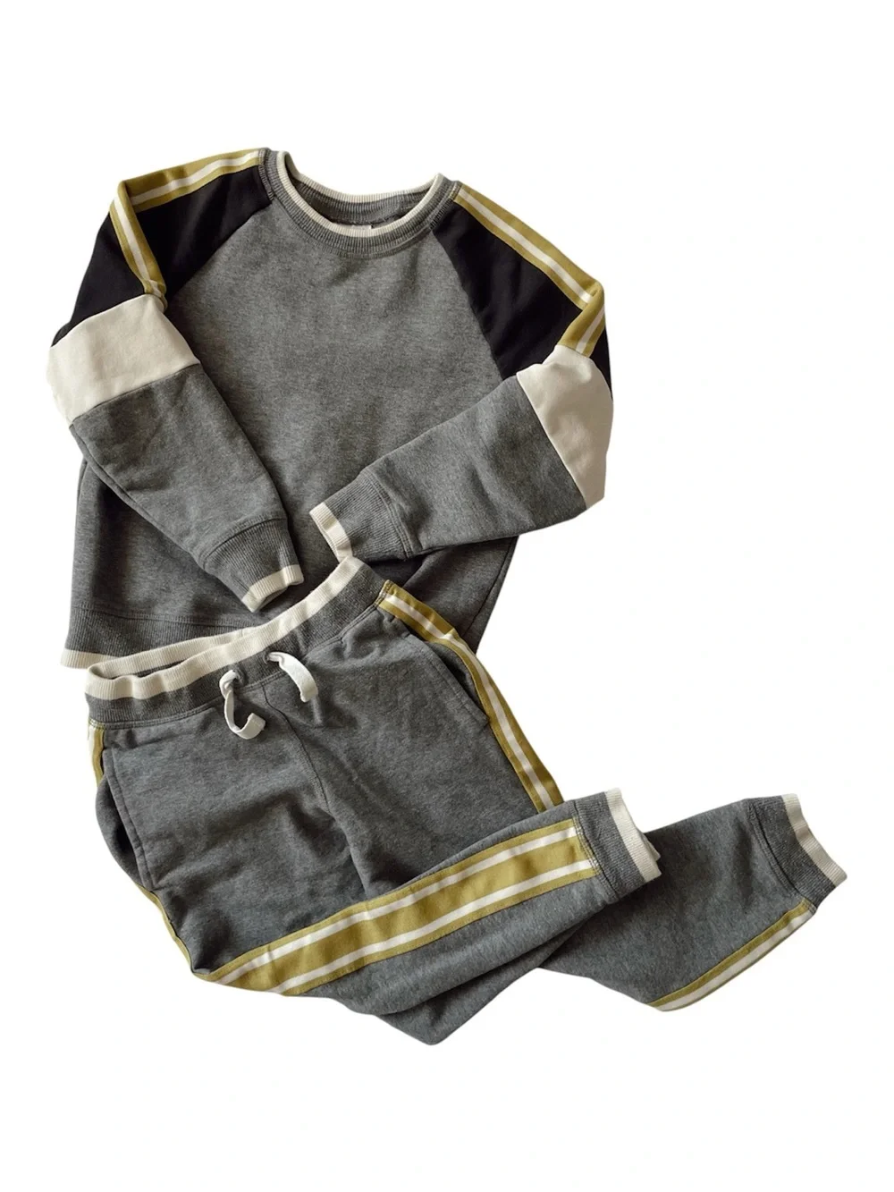 HANNA ANDERSSON Track Suit Sweat Suit Sweatshirt Sweat Pants Gray Matching